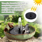SiliFine Solar Fountain Ceramic Bird Bath for Outdoors Patio Yard Lawn - Image 4