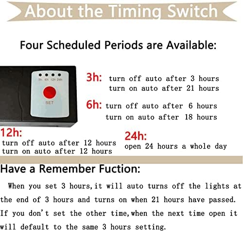 Kiven LED Flood Light with Automatic Timer 7W Background Light US Plug RGB Light with Remote Control,Indoor Color Changing Floodlight Uplight for Party,Halloween,Christmas - Image 3