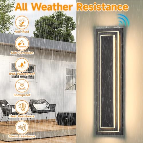 23.6 in Dusk to Dawn Exterior Lighting Fixtures,Outdoor Wall Lights - Image 4