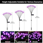 Swaying Solar Firefly Light Outdoor, 4 Pack Purple Firefly Lights - Image 6