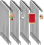 36 Pack 46 Inch Shepherds Hooks Outdoor Metal Garden Hook for Hanging Plant by Hicarer