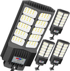 Solar Street Lights Outdoor Waterproof - LED Solar Flood Lights Outdoor Dusk to Dawn with Mention Sensor, Outdoor Solar Powered Floodlight for Parking Lot/Garden/Yard/Pathway Lighting by XMPTYNSolarStreetLights