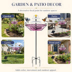 Solar Fountain for Bird Bath Outside, Water Fountain with Stake Stand to Attract Birds for Garden, Patio & Yard - Image 6