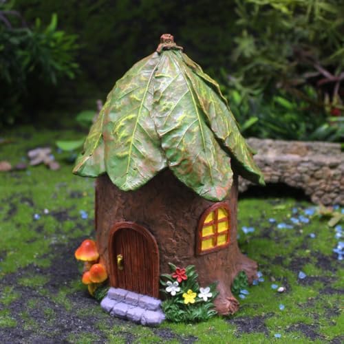 6 Pcs Mini Garden Furniture Treehouse Fairy Garden Accessories Kit Resin - Image 5