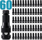 SUNVIE Low Voltage Wire Connector 12-16 Gauge Landscape Lighting Connectors Waterproof for Landscape Lights Outdoor Path Lights Work with Malibu Paradise and Other Low Voltage Lighting, 60 Pack by SUNVIE