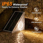 Ellasay Stair Lights Outdoor 12 Pack,10 Color Modes Solar Step Lights for Outside, Waterproof IP67 Solar Lights for Garden Stair,Patio,Deck,Yard,Front Step, Front Porch Decor - Image 4