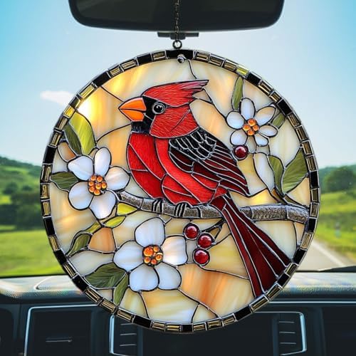 Red Cardinal Acrylic Suncatcher - Image 5