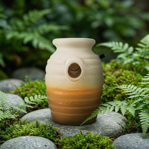 Ceramic Pot Water Fountain with Soothing Water Flow and Easy DIY Installation, Outdoor Fountain Waterfall for Garden and Patio, Sturdy Ceramic Material Decorative Pond Spitter - Image 7