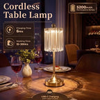 Vintage Cordless Accent Table Lamp 14" High - Image 2