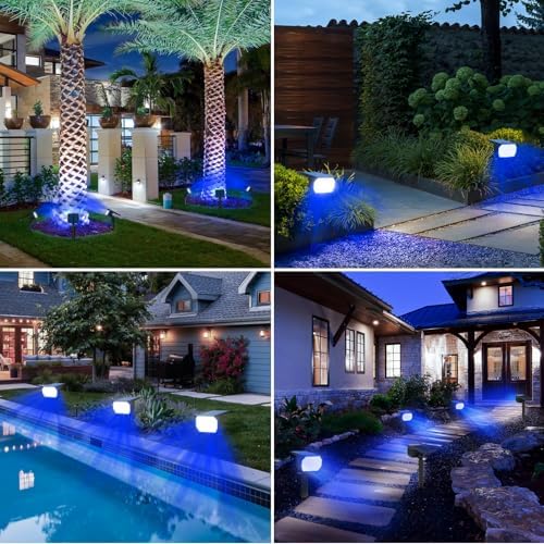 nipify Solar Spot Lights Outdoor, Solar Powered Waterproof Spotlight - Image 4