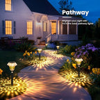 Solar Pathway Lights, Acrylic Garden Lights Outdoor Decor 6 Pack - Image 7