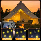 Solar Lights Outdoor Patio Lights 40FT G40 Waterproof Dimmable - Image 4