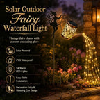 Solar Outdoor Fairy Waterfall Light with Watering Can, 2 Pack - Image 3