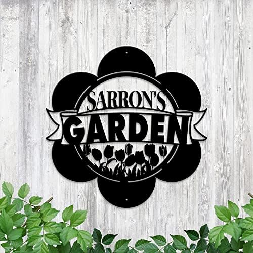 MeMate Custom Metal Garden Signs - Personalize Outdoor Decor, Metal Plaque for Women, Mom, Grandma, Rustic She Shed Decorations - Image 5