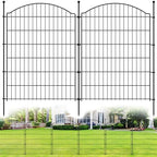 Decorative Garden Fences 40in x 24ft, 10 Pack Outdoor Fencing Animal Barrier Dog Border, Metal Wire Fence Panels for Garden Decor, Flower Bed Edging Borders for No Dig Patio Yard by CASIMR