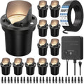 12-Pack Low Voltage Landscape Lighting Kit for Garden Yard 12W 1500LM 2700K by CRODIAL