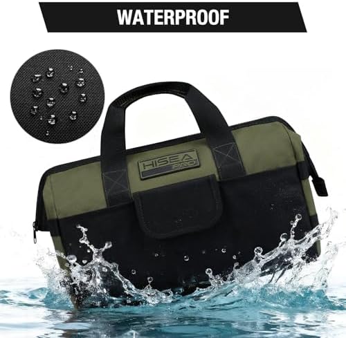 HISEA 3 Pack Heavy Duty Tool Bag, 16-Inch Waterproof Tools Organizer Tote - Image 3