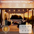 RTTY 150 FT Outdoor String Lights, LED Patio Light for Outside Waterproof - Image 2
