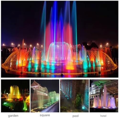 Submersible LED Light - Pool Spotlights, AC 12V Low Voltage RGB Pond Lighting, IP68 Waterproof Stainless Steel Underwater Landscape Light, With Remote Control Color-changing Spotlight(Green Light,12W) - Image 7
