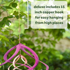 Red Carpet Studios The Original Cosmix Deluxe Helix Wind Spinner, Medium 14-Inch, Double Purple & Copper - Image 4