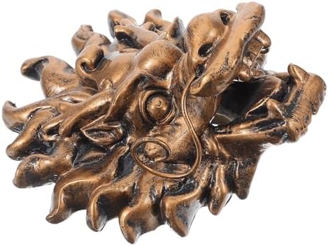 Dragon Head Fountain Wall Spout Resin for Garden Outdoor Use by Unknown