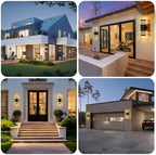 LMP LED Outdoor Wall Light, Aluminum IP65 Waterproof Porch Lights - Image 7