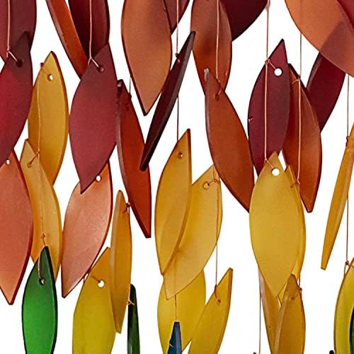 Deluxe Rainbow Waterfall Glass Wind Chime, Colorful Garden, 23.5 Inch - Image 6