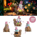 Etlemonde Solar Gnome Turtle Statue Garden Decor - Image 5