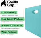 GORILLA GRIP® Extra Thick Foam Kneeling Pad for Gardening 17.5x11 Turquoise - Image 2