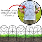 ShopLaLa Garden Fence Animal Barrier (10 Panels) 12in(L) x 24in(H) Rustproof Decorative Metal Wire Fencing Flower Bed Edging for Landscape, Animal Barrier Fencing Dogs Patio Outdoor Black Border Decor - Image 4