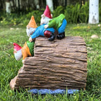 Decorative Gutter Downspout Extensions Statue,3" x 4" Downspout Extension Sculpture,Gnomes Decorative Rain Gutter Downspout Extension Figurine Decor Sculpture for Lawn Yard - Image 5