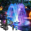 Antfraer Floating Pond Fountain with Remote Control RGB LED Lights, 40W 660GPH Water Pump with 3 Spray Modes, Floating Fountain 27FT Cord & 65.6FT Mooring Line for Garden Ponds, Outdoor Water Features by Antfraer