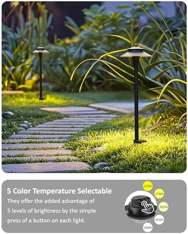 Outdoor Wired Pathway Lights Low Voltage for Yard Area Lighting - Image 3