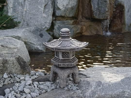 Amazing Pagoda Lantern Outdoor Statue Zen Garden Decor Concrete Japanese Stone Lantern Chinese Pagoda by Unknown