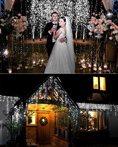 Treela 8 Pack Solar String Lights Outdoor Waterproof, Cool White - Image 7