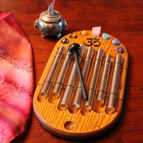 Woodstock Wind Chimes for Meditation, Yoga, Awareness, Relaxation, Metaphysical 11" Zenergy Chakra Chime Gifts (CC7Z) - Image 6