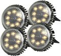Alasum 4pcs Solar-Powered Lawn Lamp LED Ground Light for Garden Paths by Alasum