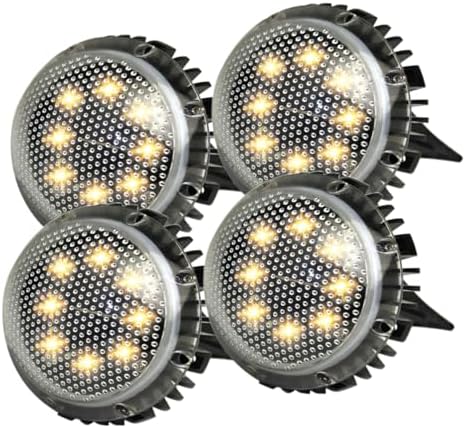 Alasum 4pcs Solar-Powered Lawn Lamp LED Ground Light for Garden Paths by Alasum