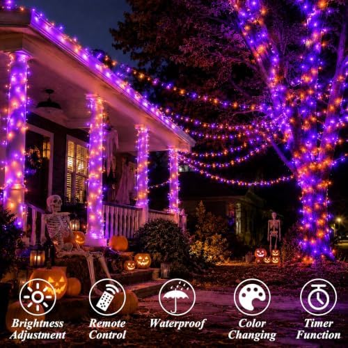 LitHome Color Changing Christmas String Lights Connectable, 66Ft 200 LED - Image 2
