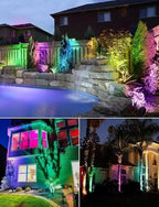 SUNVIE RGB Low Voltage Landscape Lights Color Changing 12Pcs with Connector - Image 5