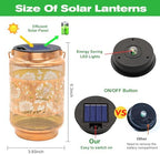 Sunflower Solar Lanterns Outdoor Waterproof Garden Decor, Gifts for Women Mom Grandma Birthday, Metal Sunflower Hanging Solar Lights for Outside Yard Patio Pathway Backyard Porch - Image 3