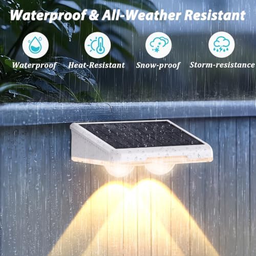 Brightever Solar Fence Lights White 8-Pack, Color Changing & 7 Fixed Color - Image 6
