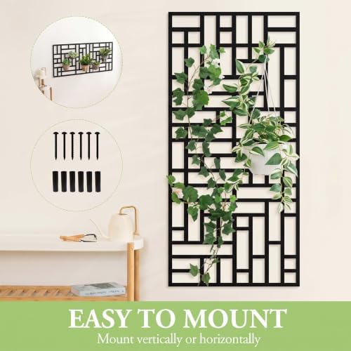 Large Wall Trellis for Indoor Outdoor Climbing Plant, 37×16.5×1.6in - Image 3