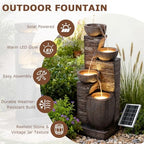 38.2" Tall Solar Powered Water Fountain for Outdoor - Image 6