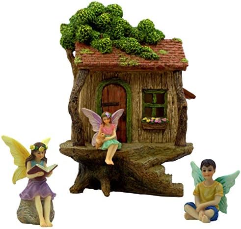 PRETMANNS Fairy Houses for Outside - Treehouse Fairy Garden Kit by Pretmanns