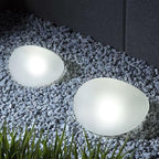 Solar Small Garden Lights Outdoor Glow Cobblestone Shape Lamp Garden Decor Waterproof Landscape Night Lights for Garden Paths, Stairs, Lawns, Patios, Yard, 4 Pack (Cool White) - Image 3