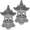 Design Toscano s/2 Chengdu Pagoda Asian Lantern Statues by DesignToscano
