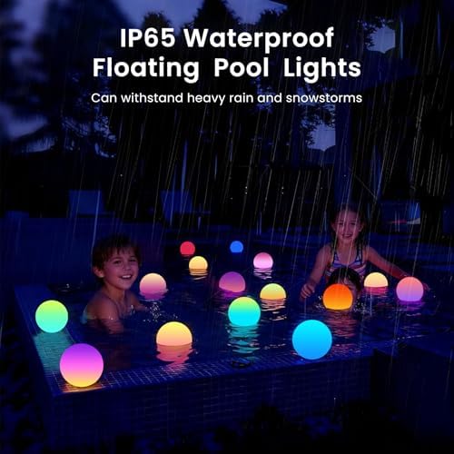 LOFTEK 3-inch Rechargeable LED Ball Lights, Sphere Night Light,8 Pack - Image 4