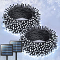 JMEXSUSS 2 Pack Solar String Lights Outdoor, Total 400 LED 151FT, White by JMEXSUSS