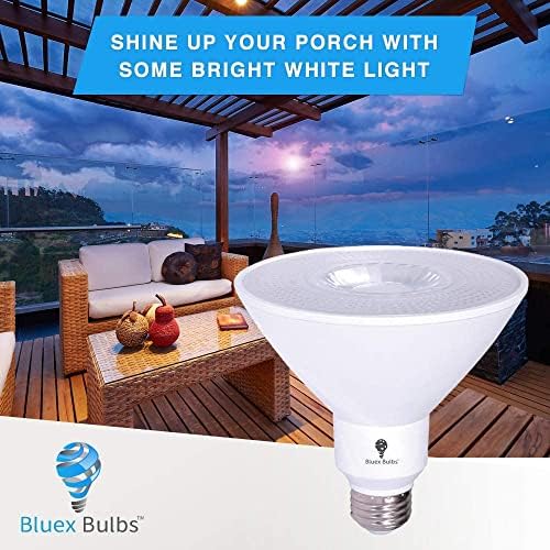 6 Pack High Power Outdoor PAR38 17W 170Watt Equivalent 1700 Lumens LED Dimmable Flood Light Bulb Waterproof E26 4000K Cool White LED Flood Light Bulbs Security Backyard Garage Led Spotlight Bulbs - Image 5